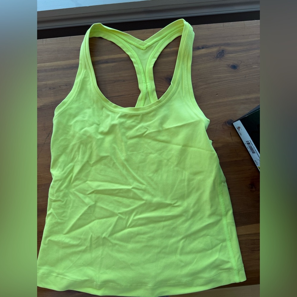 Lululemon Athletica Neon Yellow Tank Top